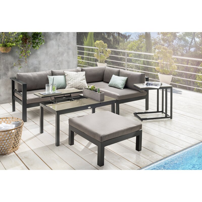 Garten Living 5-Sitzer Lounge-Set Doody mit Polster ...