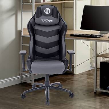 Ergonomic Executive Office Chair Gaming Computer Seat Lumbar Support Grey 