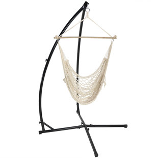 Go to store & view more images Caudle Cotton Chair Hammock with Stand by Longshore Tides