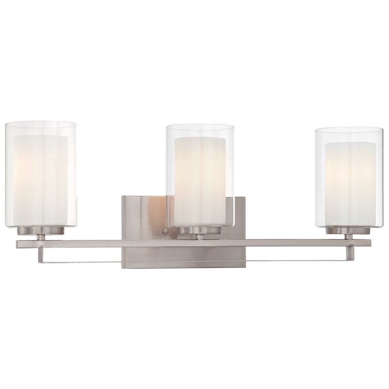 Andover Mills Navarro 3 Light Drum Cylinder Vanity Light Reviews Wayfair