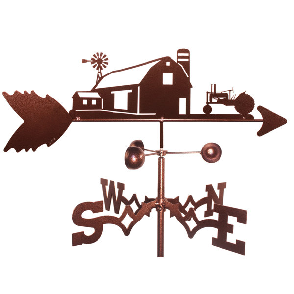Swenproducts Farm Scene John Deere Green Tractor Weathervane Wayfair