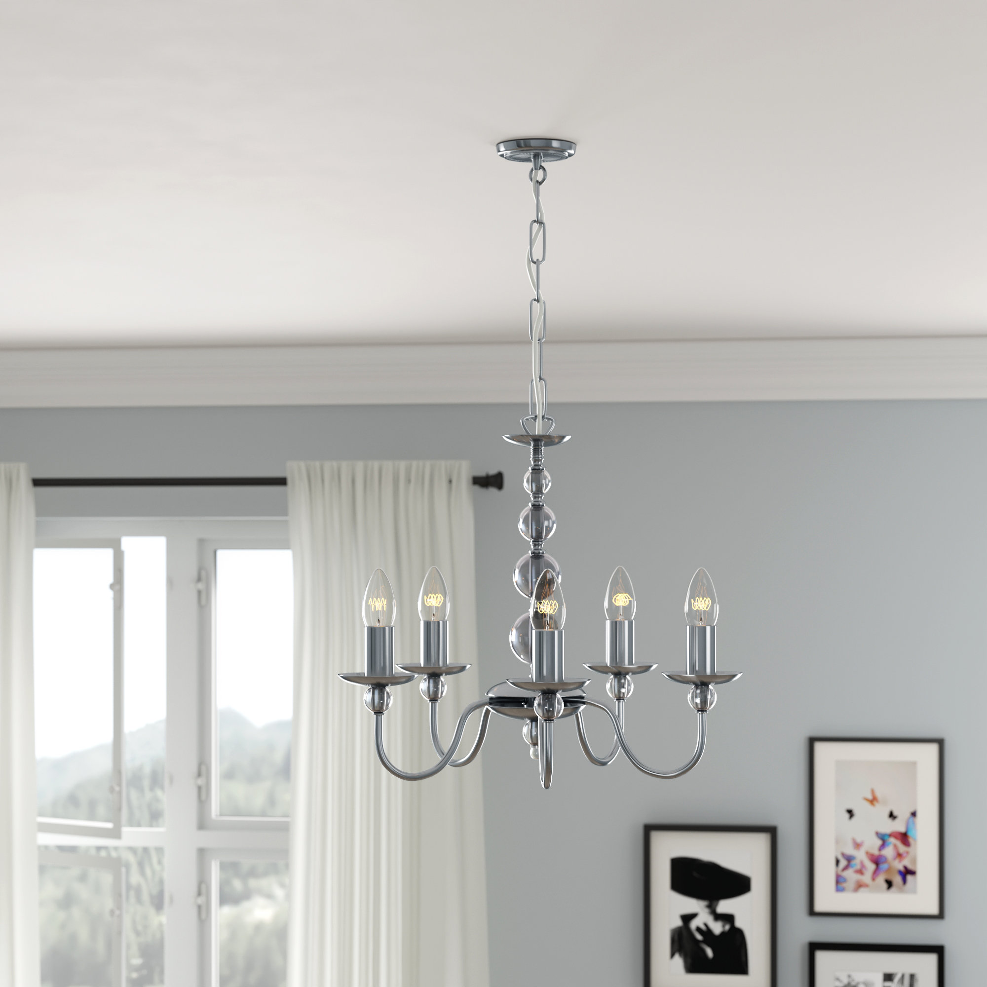 Duke 5 Light Candle Style Chandelier Duke 5 Light Candle Style Chandelier