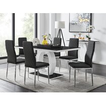 contemporary 7 piece dining room sets