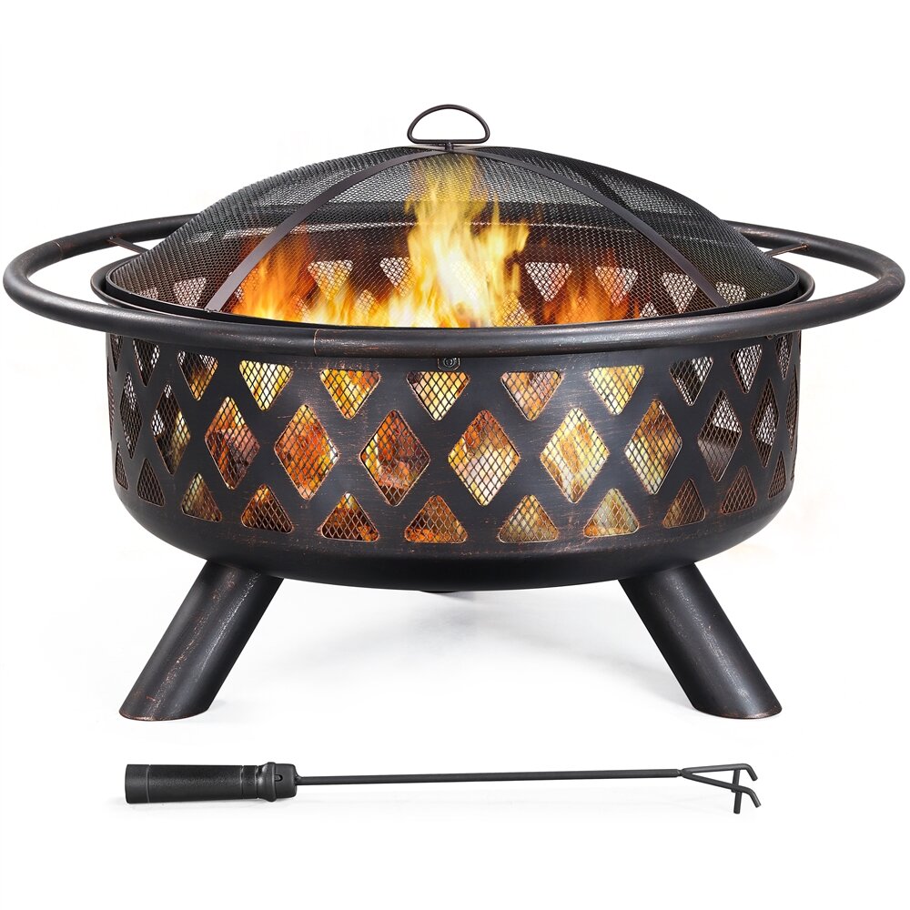 36 Inch Heavy Steel Firepit And Fire Place Poker 