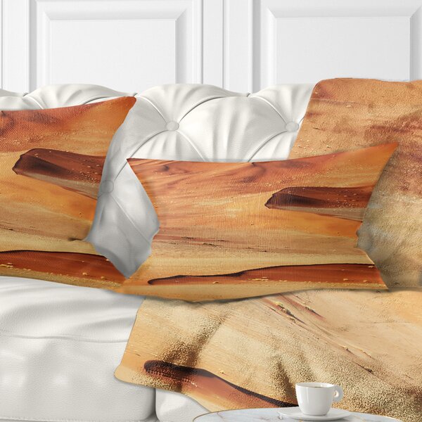 East Urban Home Landscape Wall Beautiful Sand Desert Lumbar Pillow | Wayfair