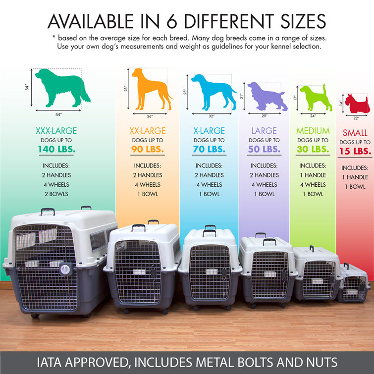 animal crate sizes