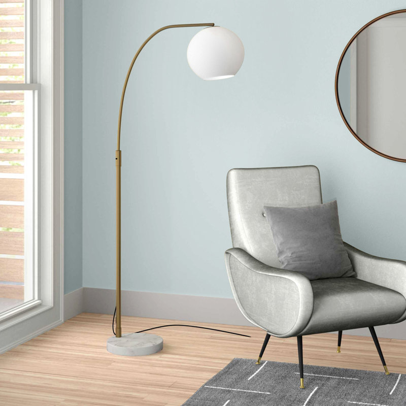 Hykkon Aaliyah 170cm Arched Floor Lamp Wayfair Co Uk Hykkon Aaliyah 170cm Arched Floor Lamp