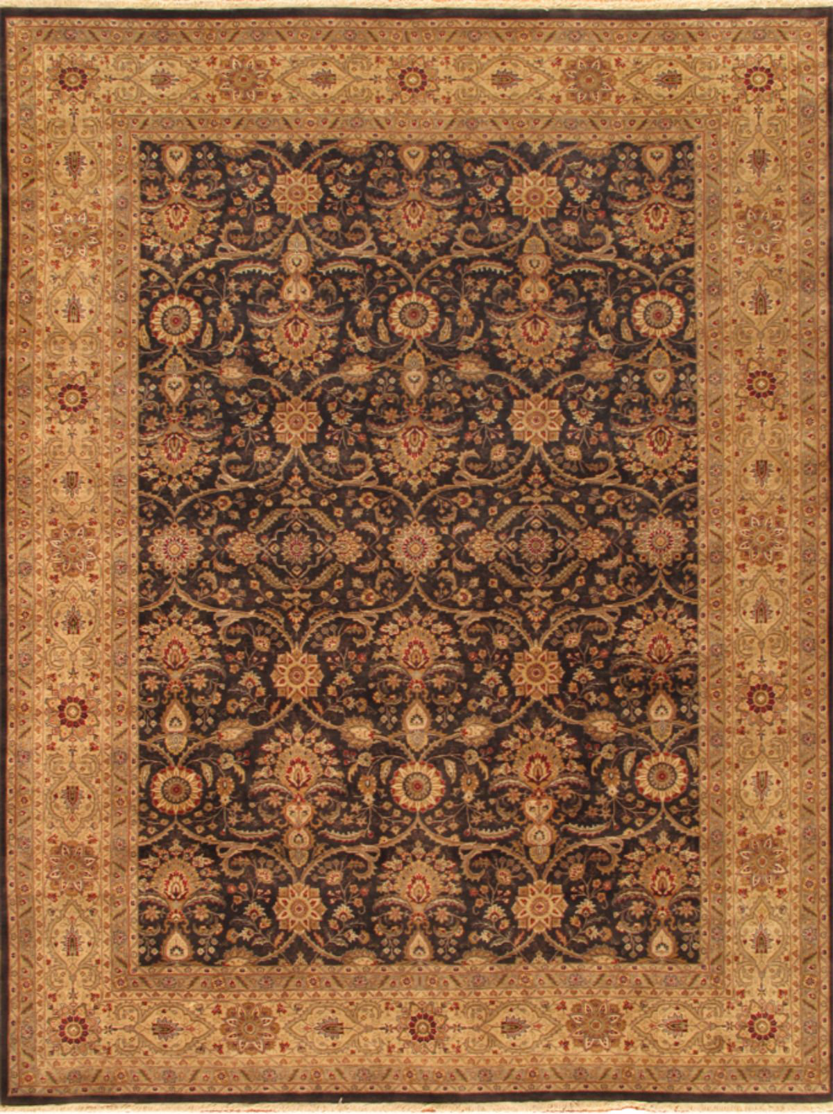 Moroccan Scroll Tile Riyana 5' X 7' Feet Orange Color Hand Tufted Persian Style 100% Wool Area Rug /Carpet 