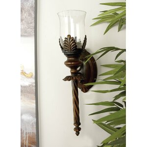 Metal and Glass Sconce
