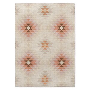 Roseau Beige/Orange Area Rug