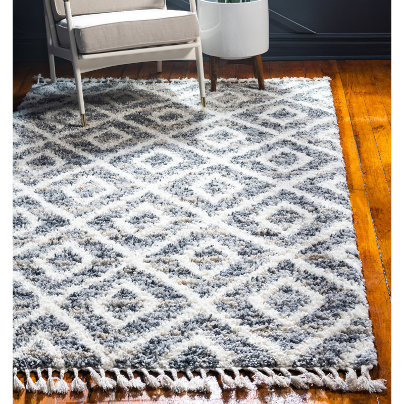 George Oliver Grantham Gray Area Rug Reviews Wayfair