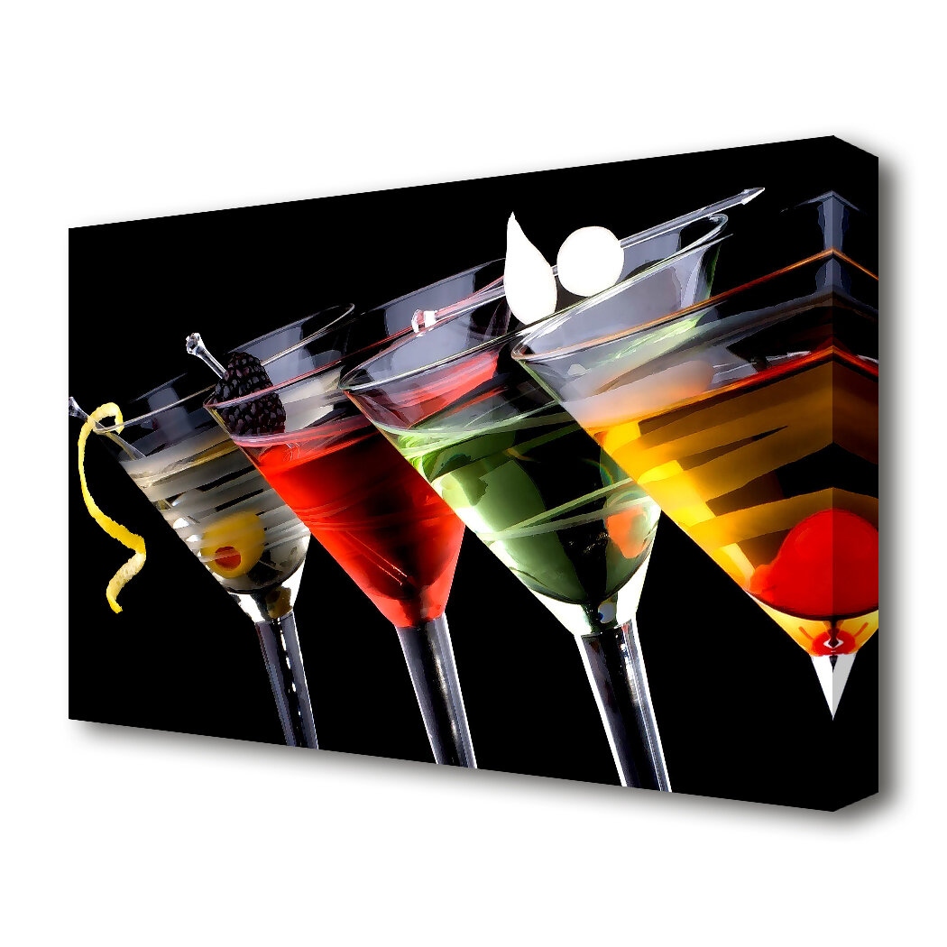 East Urban Home Drinks Anyone Kitchen Wrapped Canvas Photograph Print Reviews Wayfair Co Uk