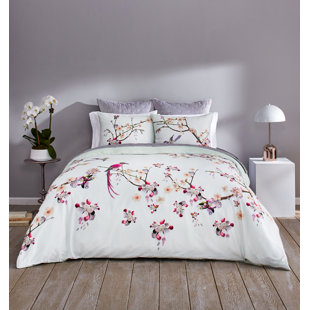 ALLIUM DANDELION TEAL KING SIZE DUVET COVER SET REVERSIBLE BEDDING GREEN WHITE