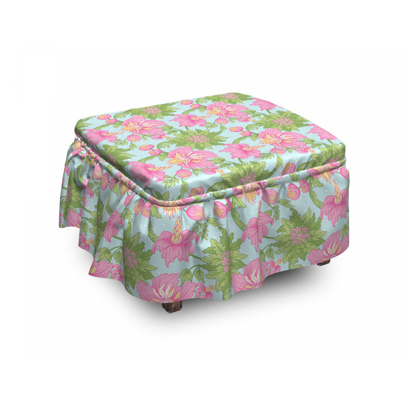 baby pink ottoman