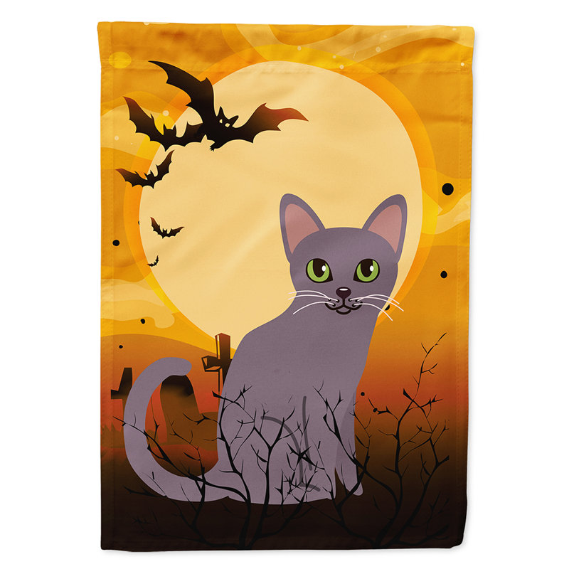 Caroline S Treasures Halloween Korat Cat 2 Sided Polyester 40 X 28