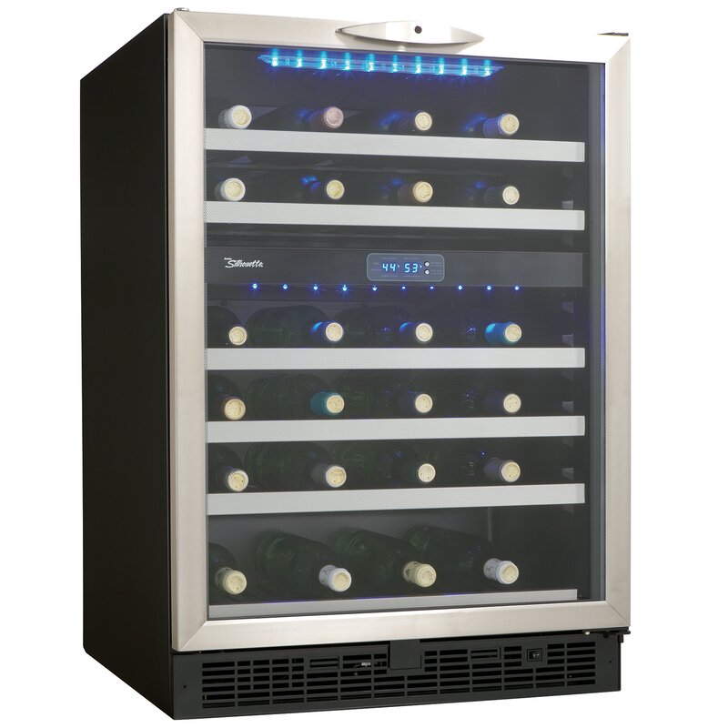 Danby 51 Bottle Silhouette Dual Zone Built In Wine Refrigerator