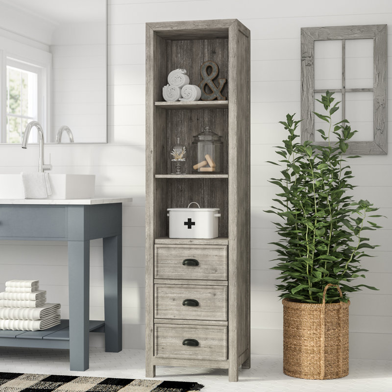 Laurel Foundry Modern Farmhouse Wendell 19 5 W X 74 5 H Linen Tower Wayfair Ca
