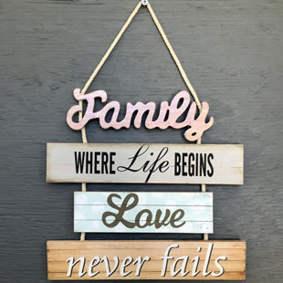 Wooden Family Signs Black Wayfair