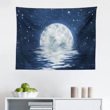 Night Sky Moon Star Cloud Tapestry Wall Hanging Living Room Bedroom Dorm Decor 