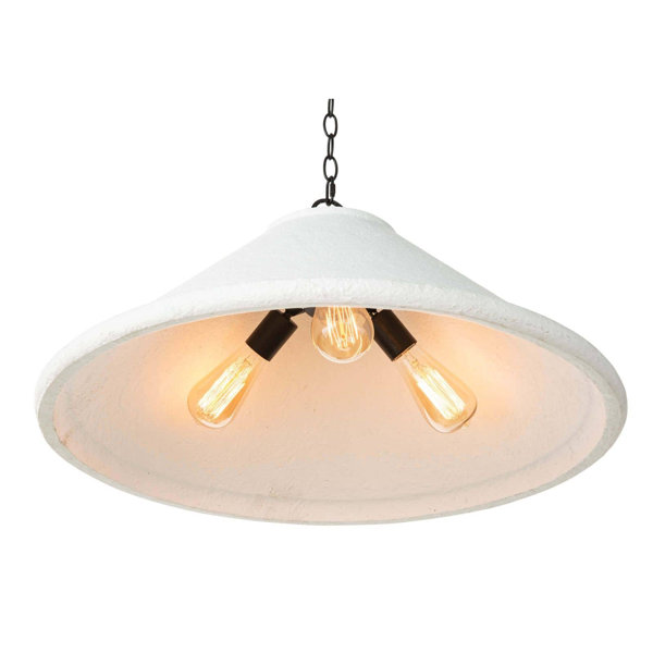 concrete effect pendant light