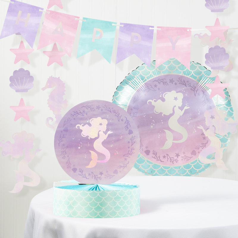 The Holiday Aisle Mcintosh Mermaid Party Birthday Paper Decoration