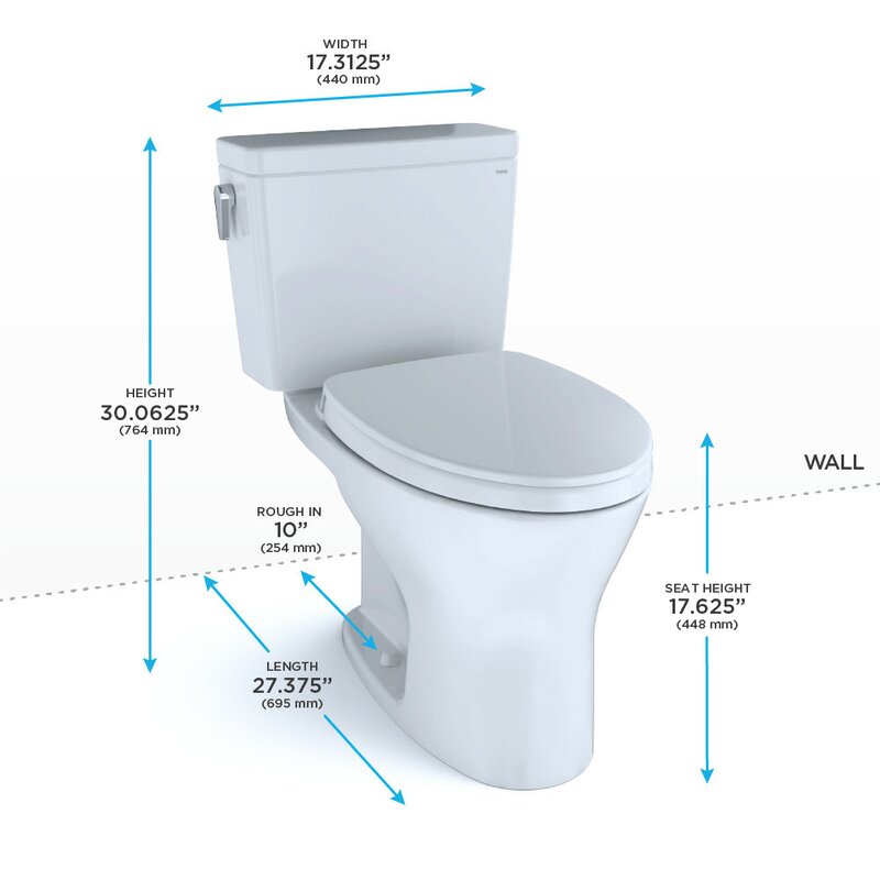 17 inch elongated toilet seat