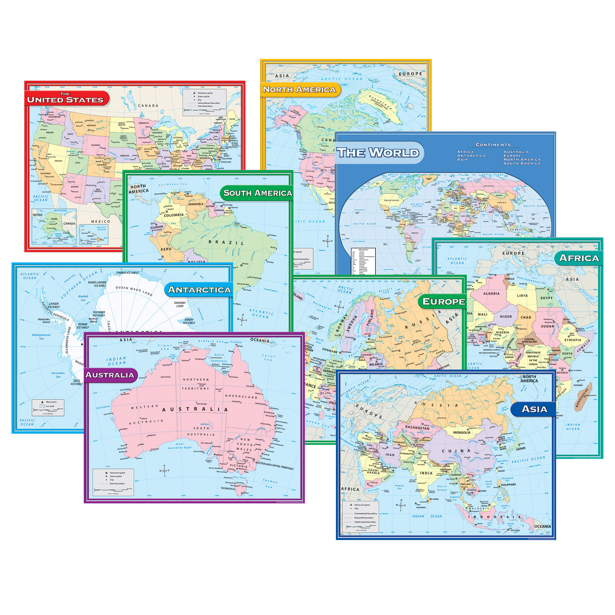 Teacher Created Resources Map Charts | Wayfair