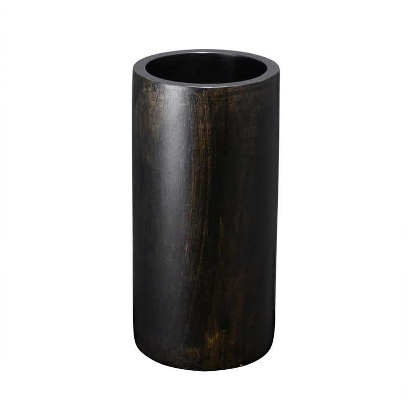 Toph Decorative Tapered Barrel Mango Wood Table Vase