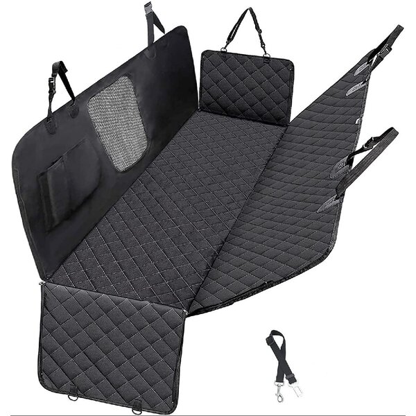 Luxury Quilted and Padded Back Seat Bench coverOne size fits all 56"W Black