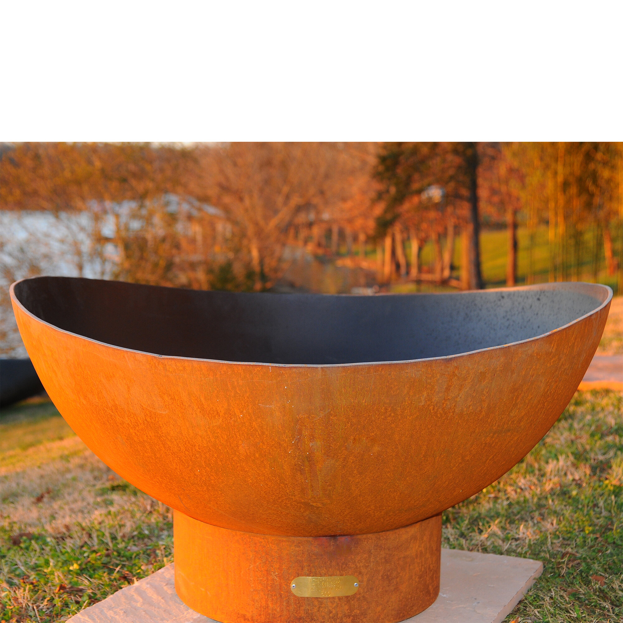 Fire Pit Art Scallop Bowl Steel Fire Pit Wayfair