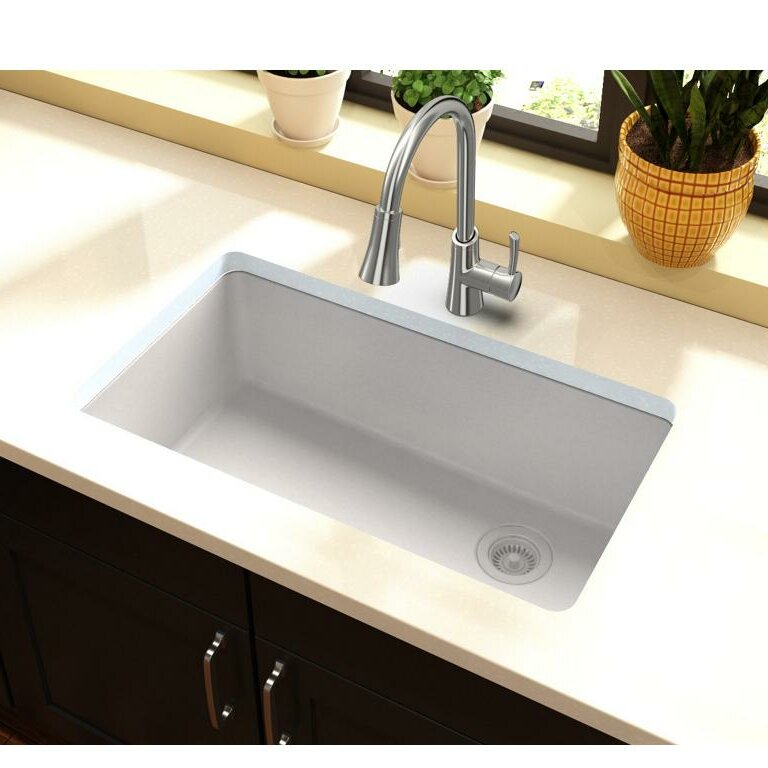 Quartz Classic 33 L X 19 W Undermount Kitchen Sink