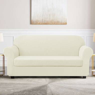 Details about   *SALE Sure Fit Soft Suede 1 Piece Love Seat Slipcover Box Cushion in Taupe/Beige 
