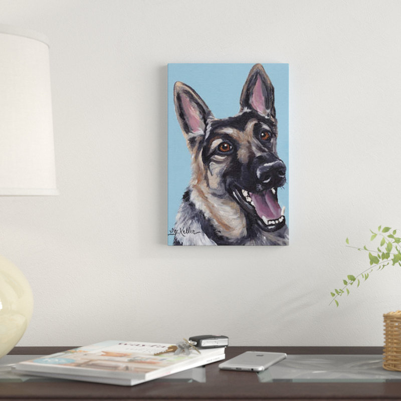 East Urban Home June The German Shepherd Graphic Art Print On Canvas Wayfair