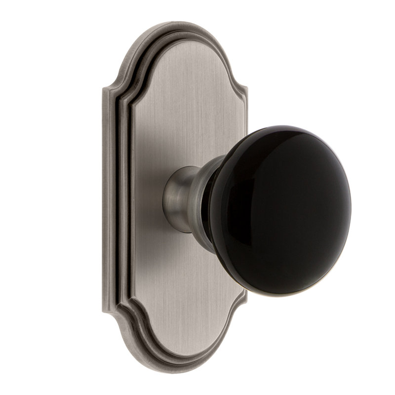 Grandeur Coventry Double Dummy Door Knob With Arc Plate Wayfair