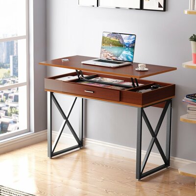 Tipps Height Adjustable Standing Desk Converter Winston Porter