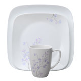 Square Jacaranda 16 Piece Dinnerware Set, Service for 4