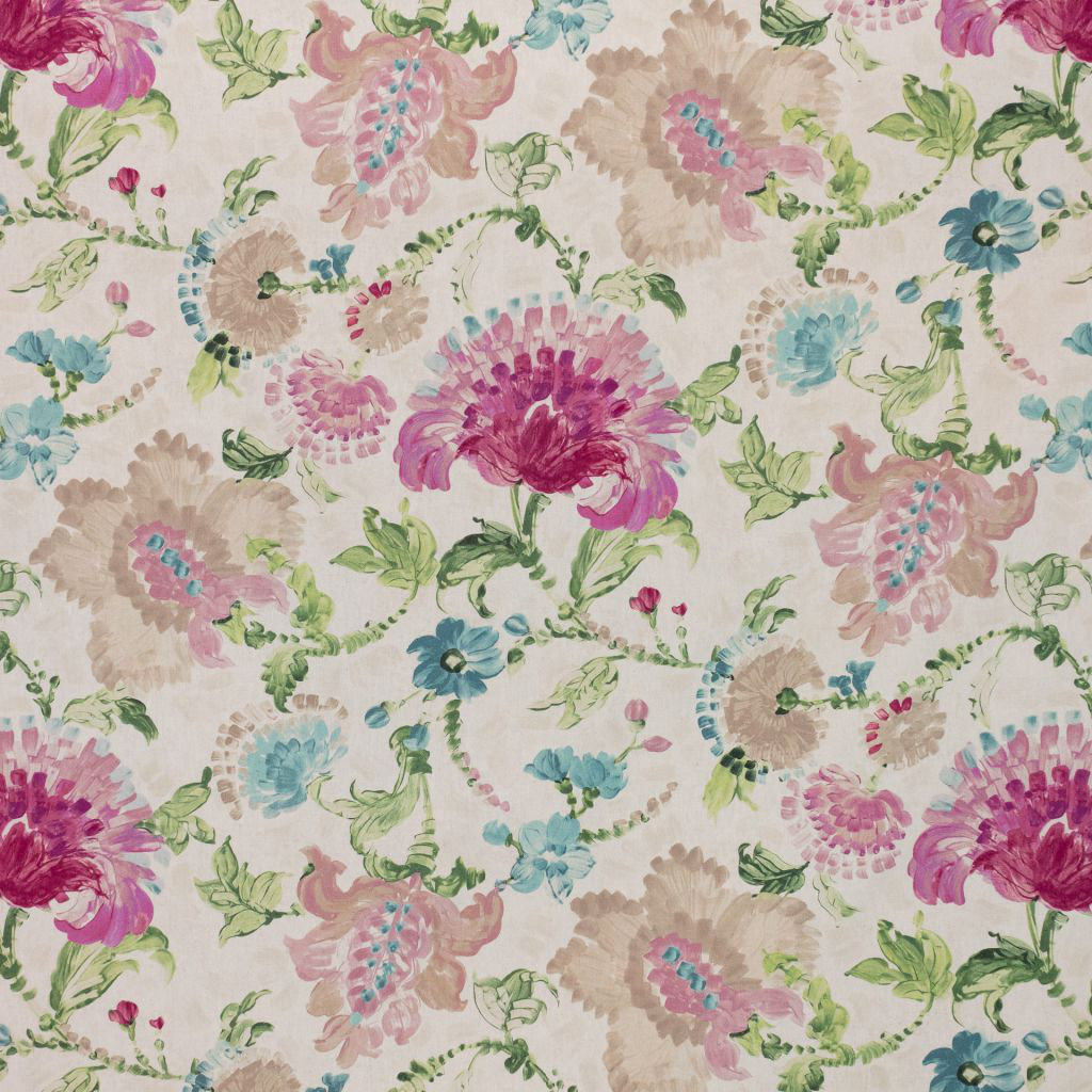 RM Coco Brushstroke Floral 100% Cotton Fabric | Wayfair