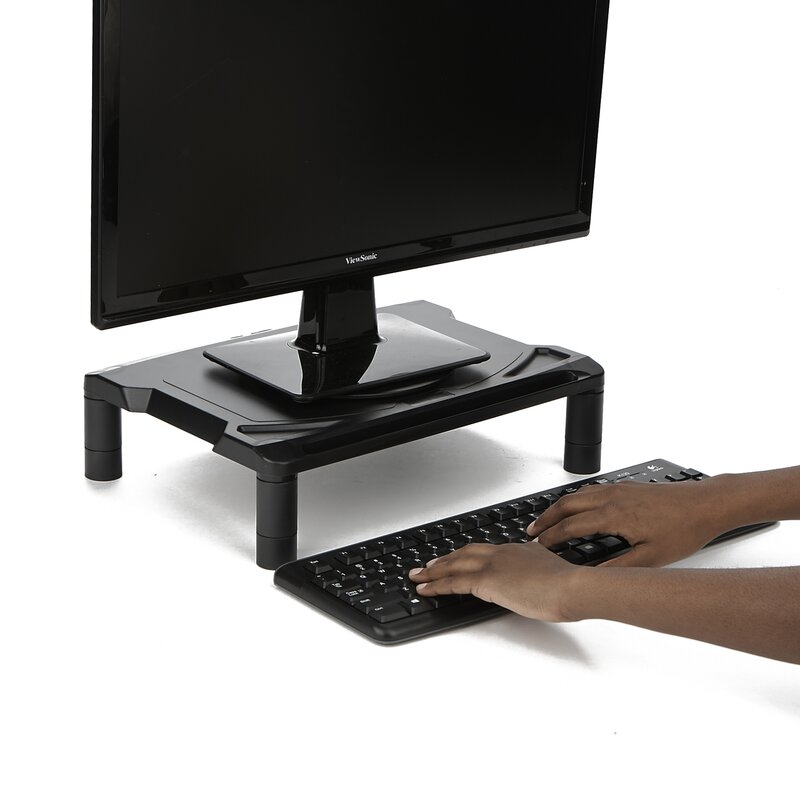 Mind Reader Rotative Extra Wide Adjustable Monitor Riser Wayfair