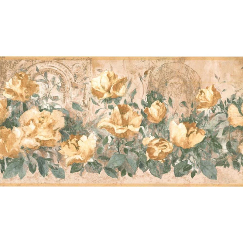 Astoria Grand Crestline Floral 15 L X 10 25 W Wallpaper Border