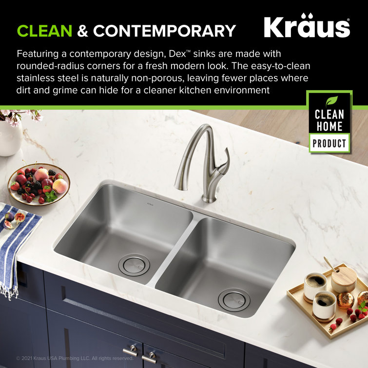 25 inch double bowl kitchen sink