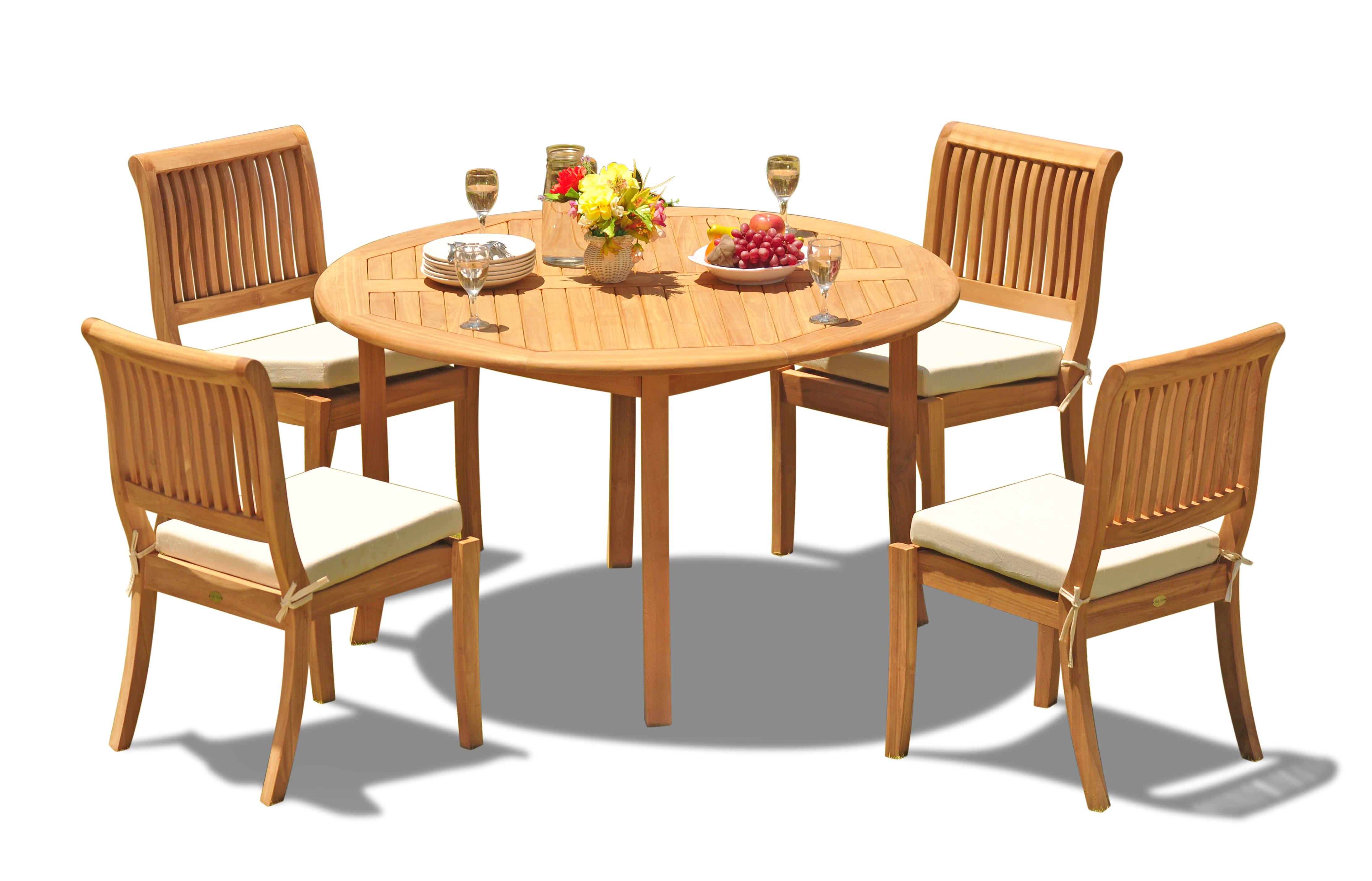 wayfair teak dining set