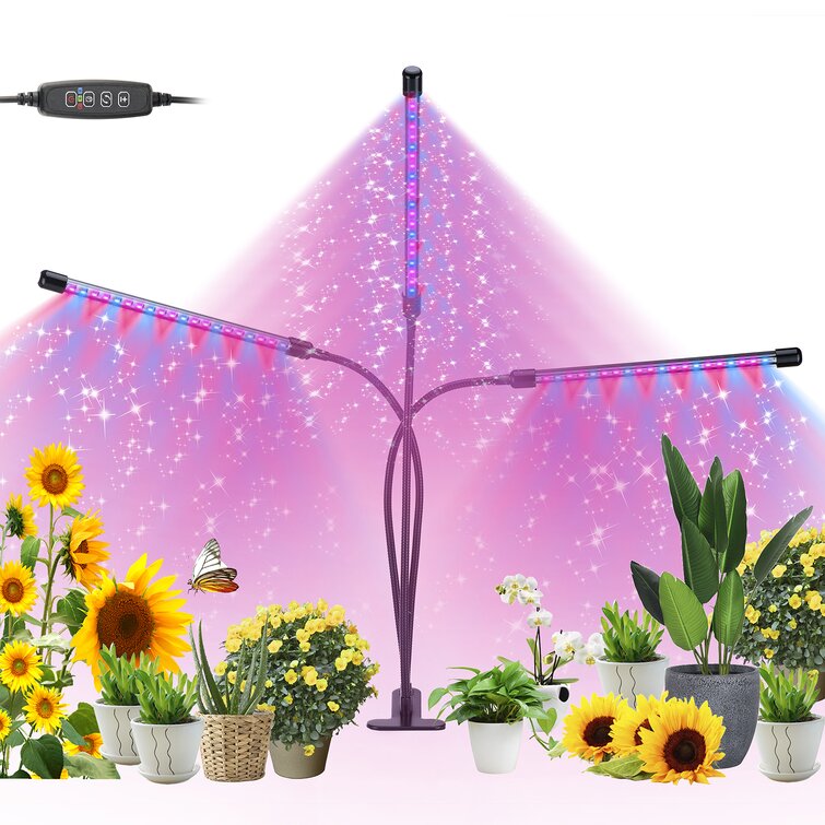 360° LED Grow Light Plant Growing Lamp Lights 3 Timer Modes & Clip For Indoor