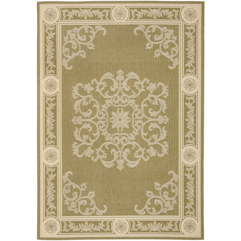 Astoria Grand Carsen Olive Natural Indoor Outdoor Area Rug Reviews Wayfair