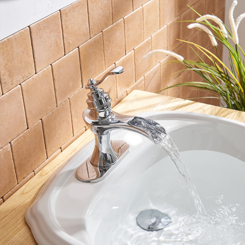 Dfi Waterfall Single Hole Bathroom Faucet With Drain Embly Bathroom Faucet With Drain Embly