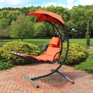 Go to store & view more images Freeport Park Shelbi Hanging Chaise Lounger with Stand