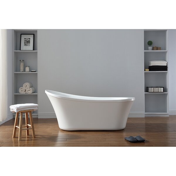 Ove Decors Ruby 29.13" x 65" Freestanding Soaking Bathtub ...