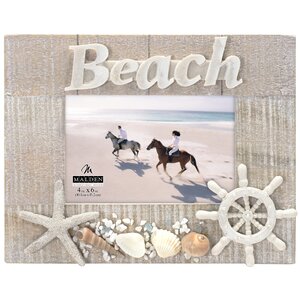 Beach with Shells Picture Frame