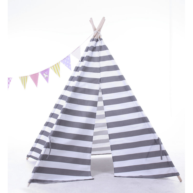 e-Joy Indoor/Outdoor Cotton Triangular Play Tent | Wayfair.ca