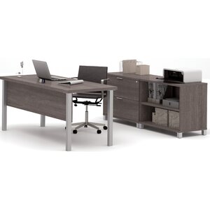 Ariana 3-Piece U-Shape Desk Office Suite