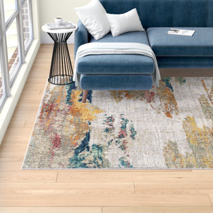 Oxford Collection Style 18 Teal Grey Swirls Area Rug 